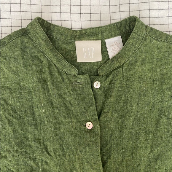Vintage GAP Cropped linen button up - Picture 4 of 5